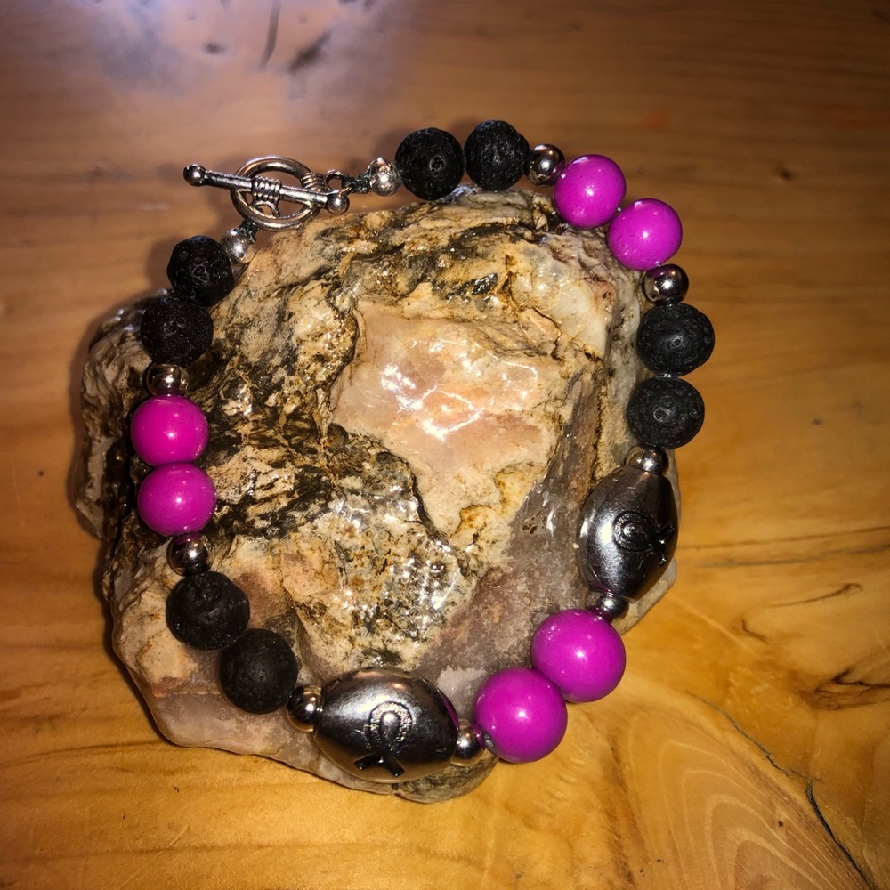 Homemade high quality Lava Stone diffuser Bracelet